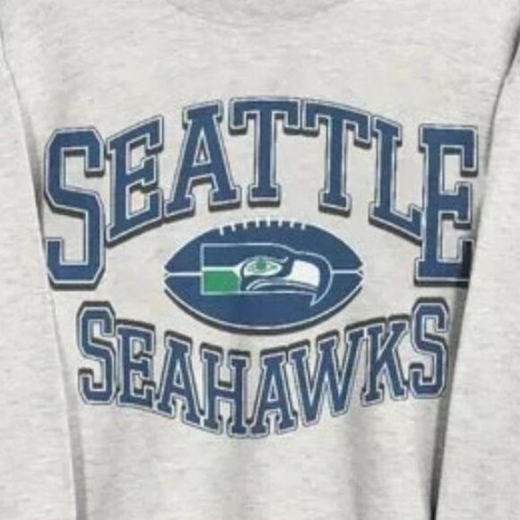 VTG Seattle Seahawks Sweatshirt, Retro Ash Seahawks Sweatshirt, Seattle Tee - Picture 2 of 4